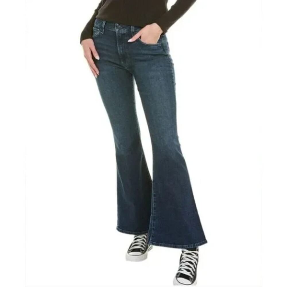 Hudson Jeans Heidi‎ High-Rise Flare Dark Wash Stretch 32